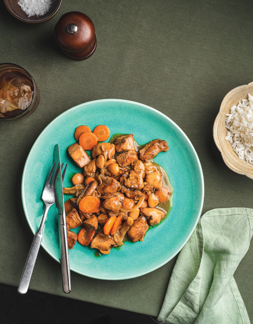 Pollo con almendras Bon Pollo